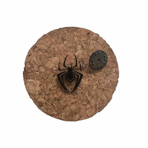 ✨Gothic Spider Brooch Stainless Steel Badge Pins Black Color Metal Small Size✨ - Picture 2 of 5